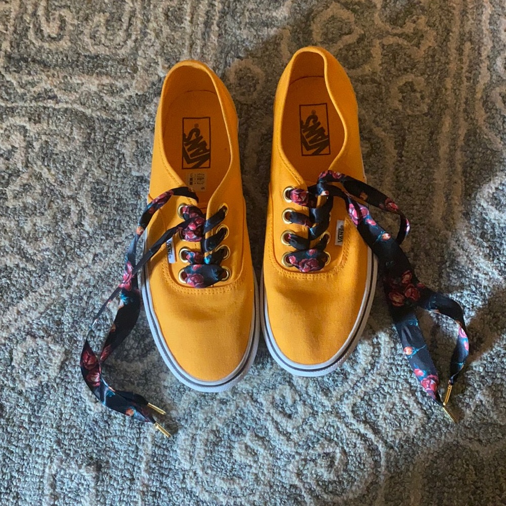 Gently used platform Vans sneakers